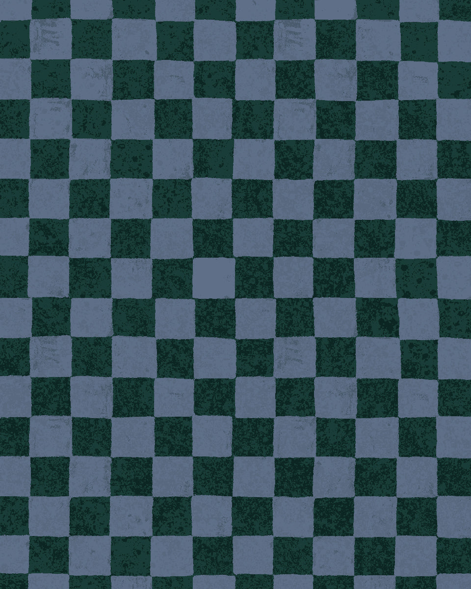 'Le Check' Wallpaper by Clare V. - Midnight Forest