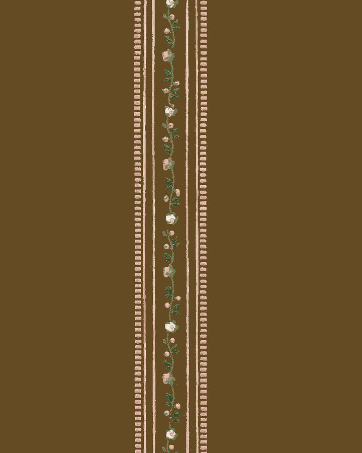 'Le Trellis' Wallpaper by Clare V. - Cocoa Blush
