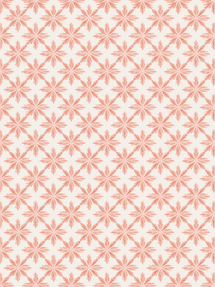 'Lets Get High' Wallpaper by Flint Wood & Hicks - Dark Coral