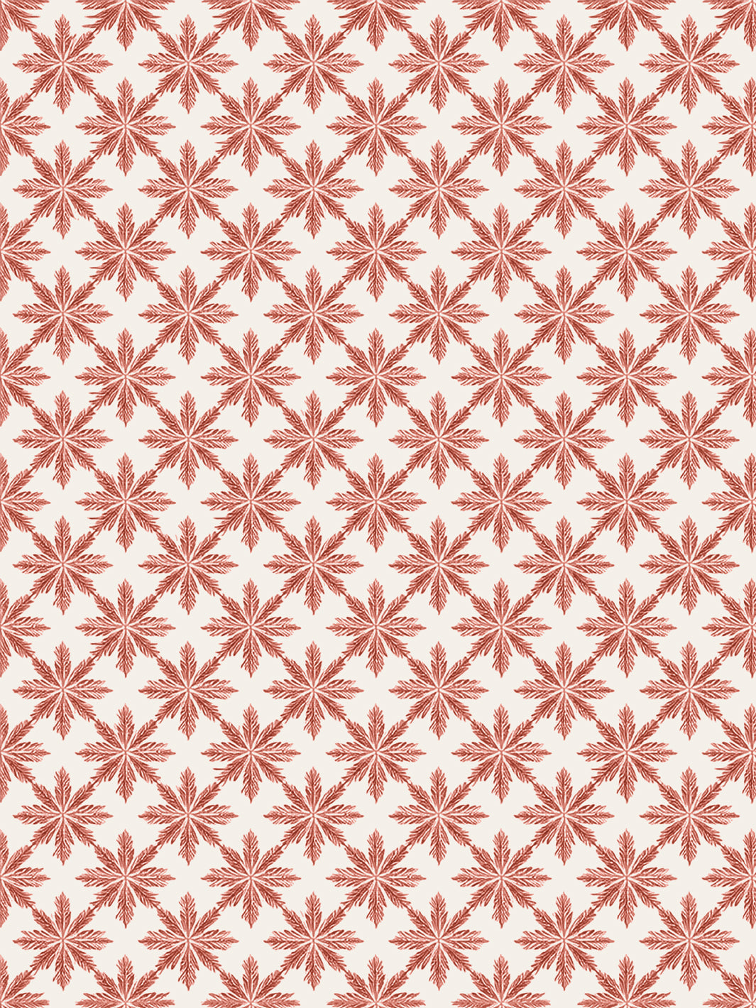 'Lets Get High' Wallpaper by Flint Wood & Hicks - Dark Red