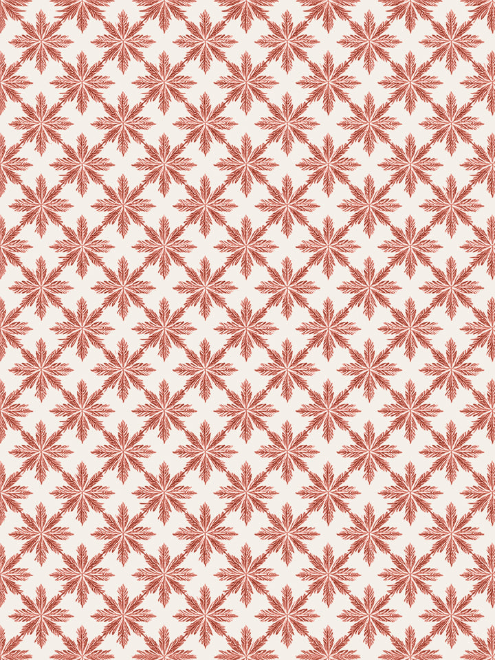 'Lets Get High' Wallpaper by Flint Wood & Hicks - Dark Red