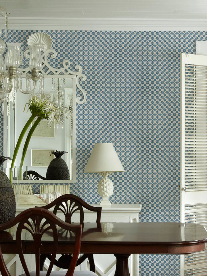 'Lets Get High' Wallpaper by Flint Wood & Hicks - Navy