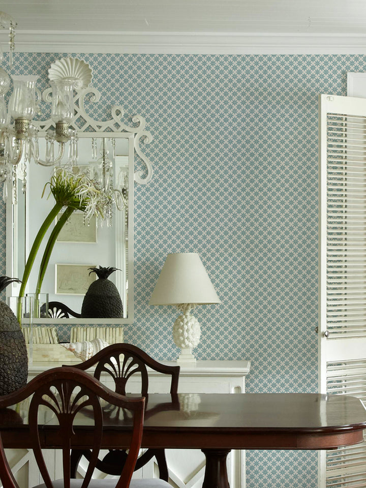 'Lets Get High' Wallpaper by Flint Wood & Hicks - Seafoam