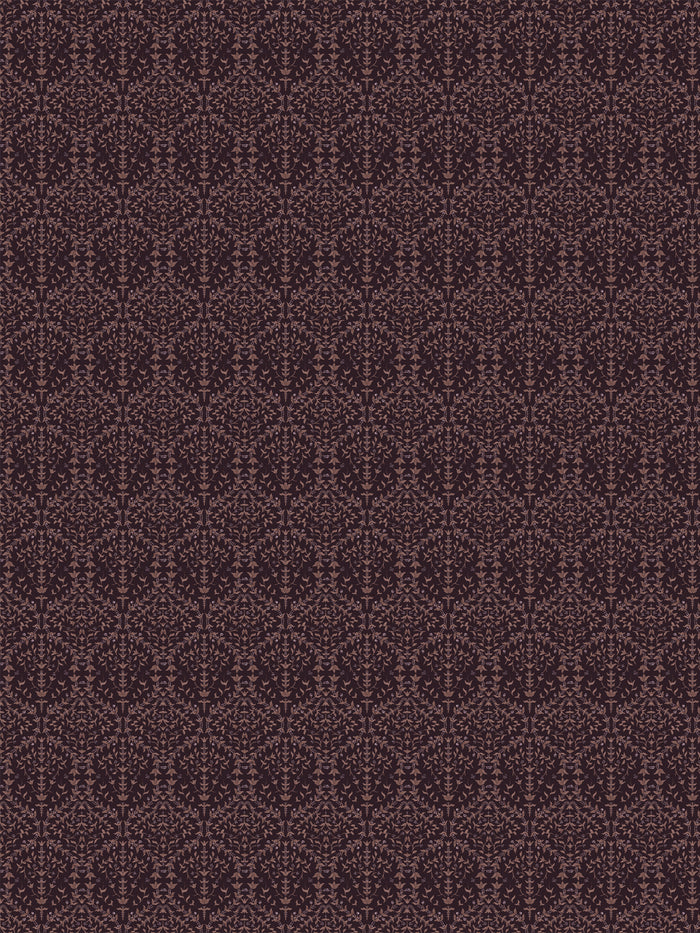 'Liliana' Wallpaper by Wallshoppe - Cool Burgundy Berry