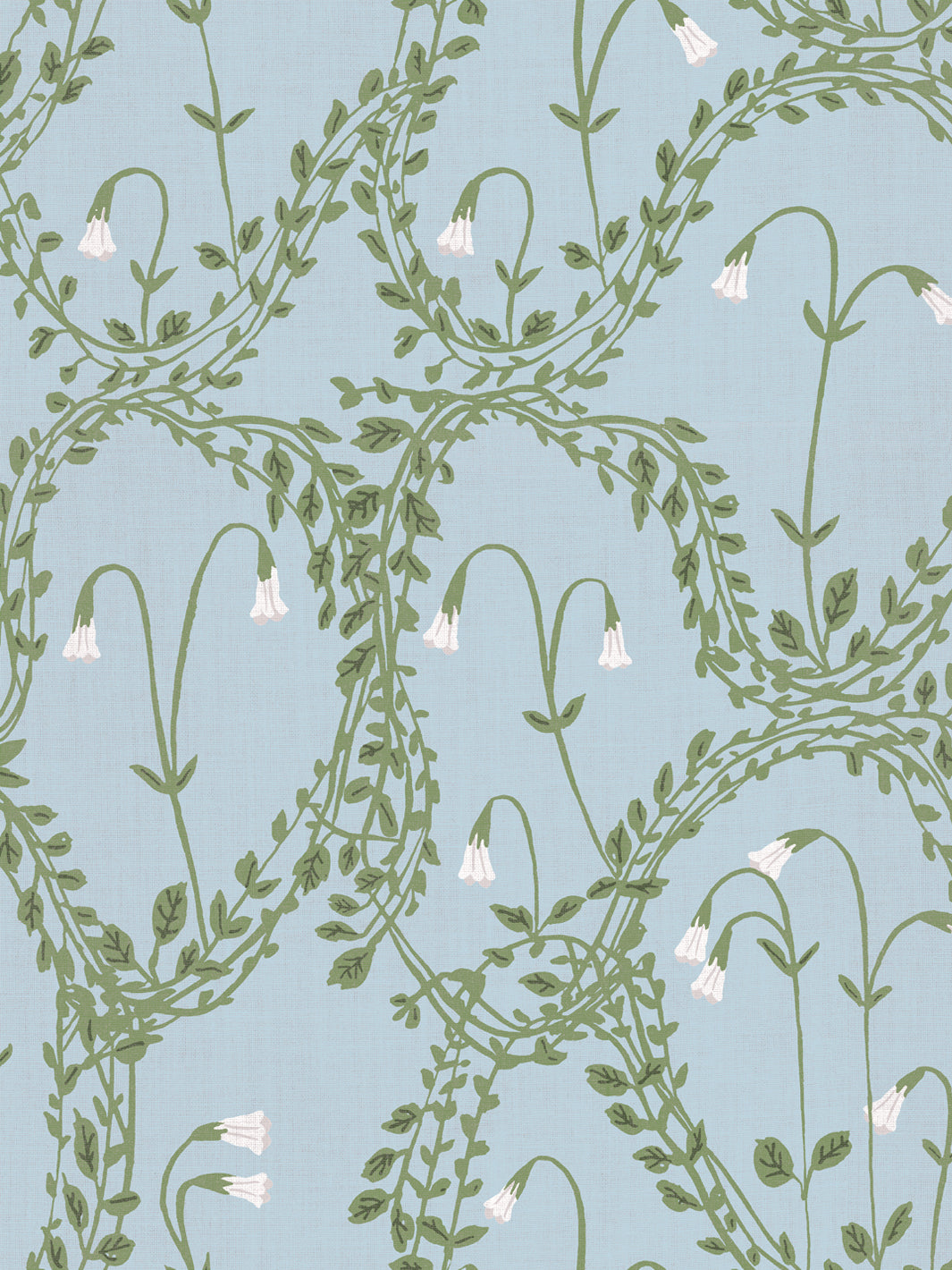 linnea linen fabric by sjp green sky