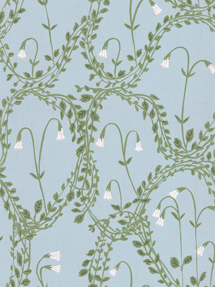 linnea linen fabric by sjp green sky