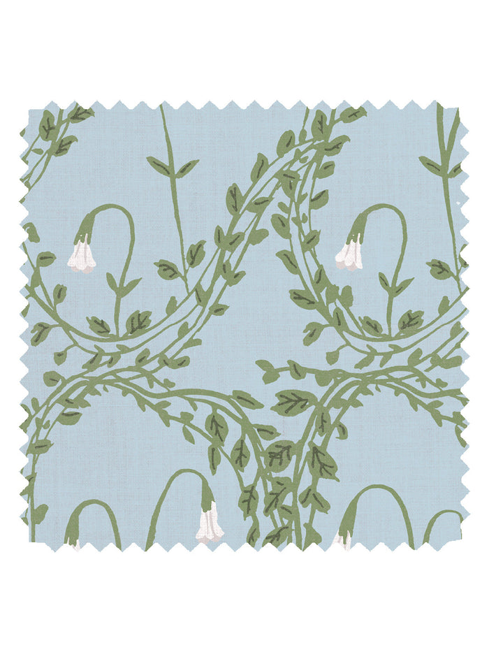 'Linnea' Linen Fabric by Sarah Jessica Parker - Green Sky