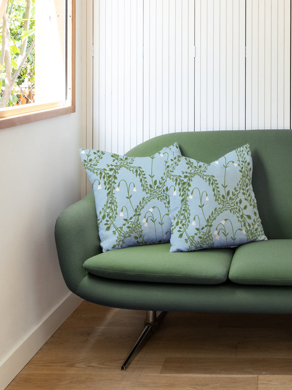 linnea linen fabric by sjp green sky
