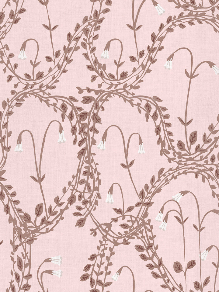 linnea linen fabric by sjp pink slipper