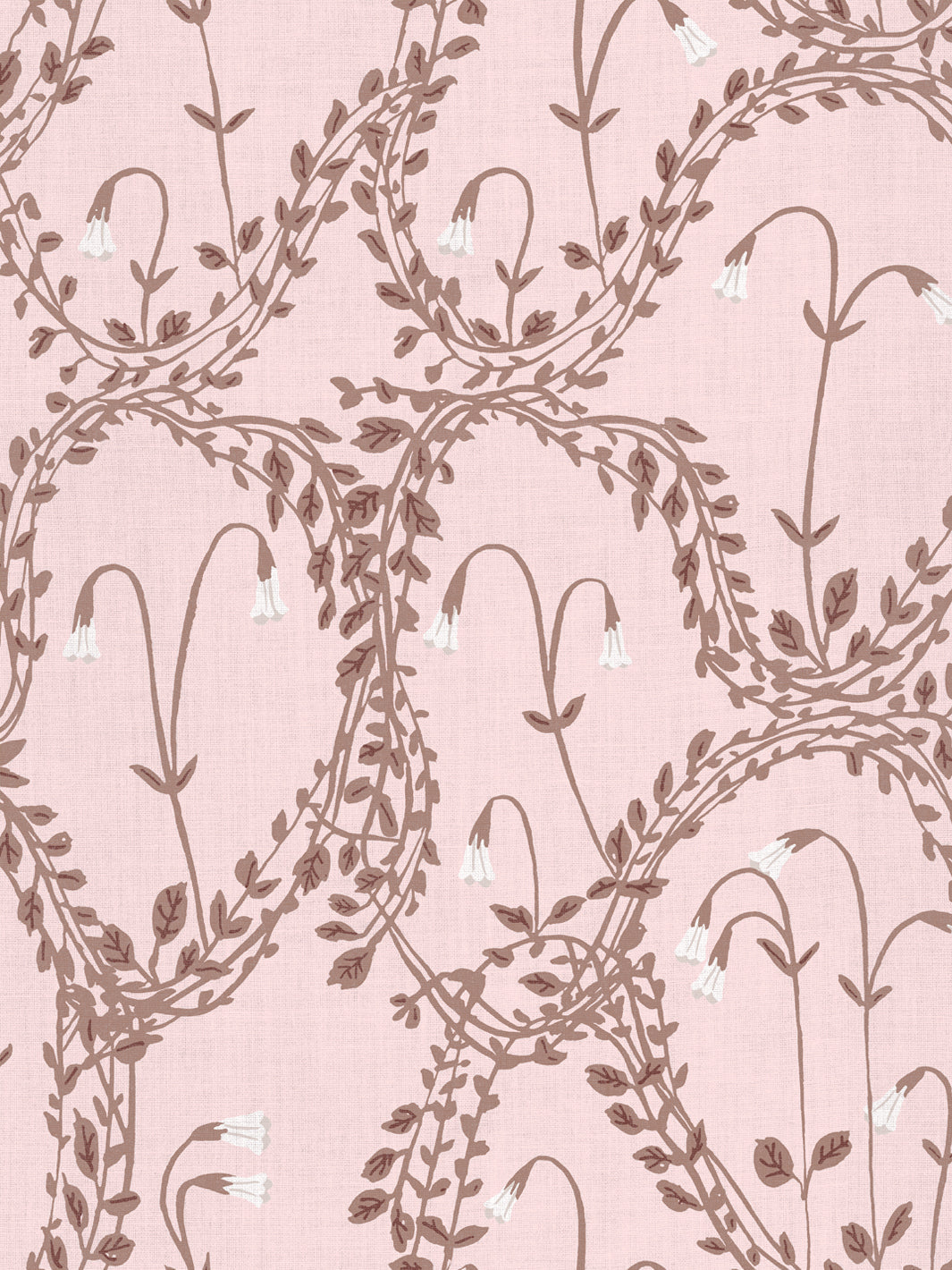 linnea linen fabric by sjp pink slipper