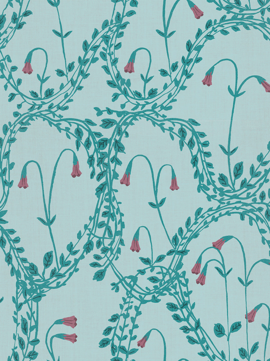 linnea linen fabric by sjp teal sky