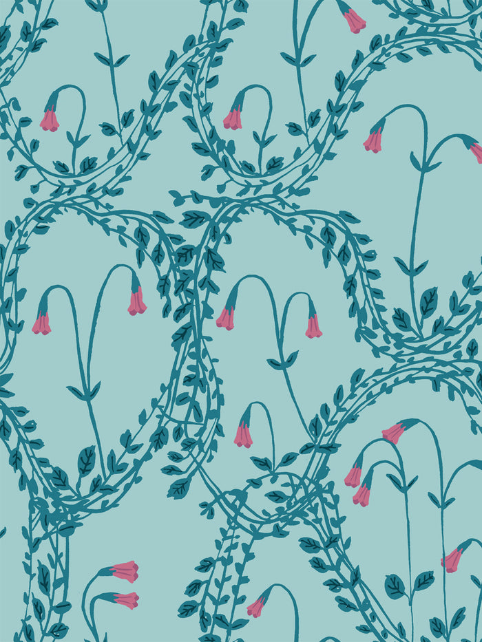 'Linnea' Wallpaper by Sarah Jessica Parker - Sky