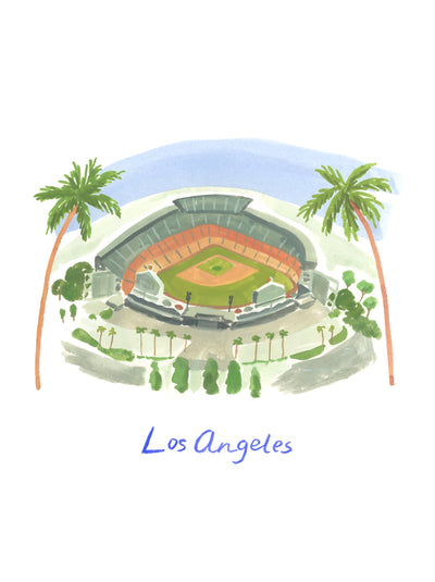 Dodger Blue Dreams Art Print