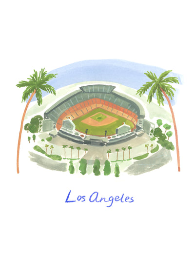 Dodger Blue Dreams Art Print
