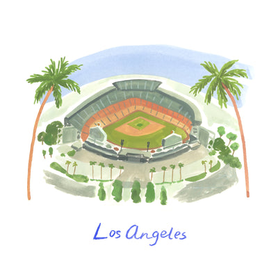 Dodger Blue Dreams Art Print
