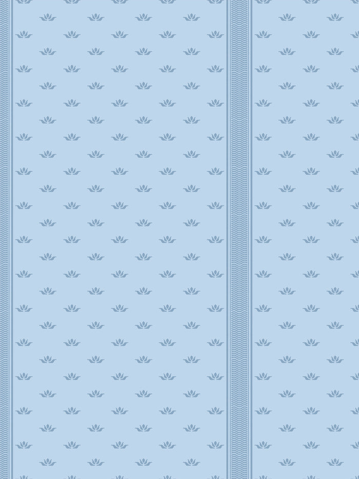 'Lotus Line' Wallpaper by Wallshoppe - Hazy Sky