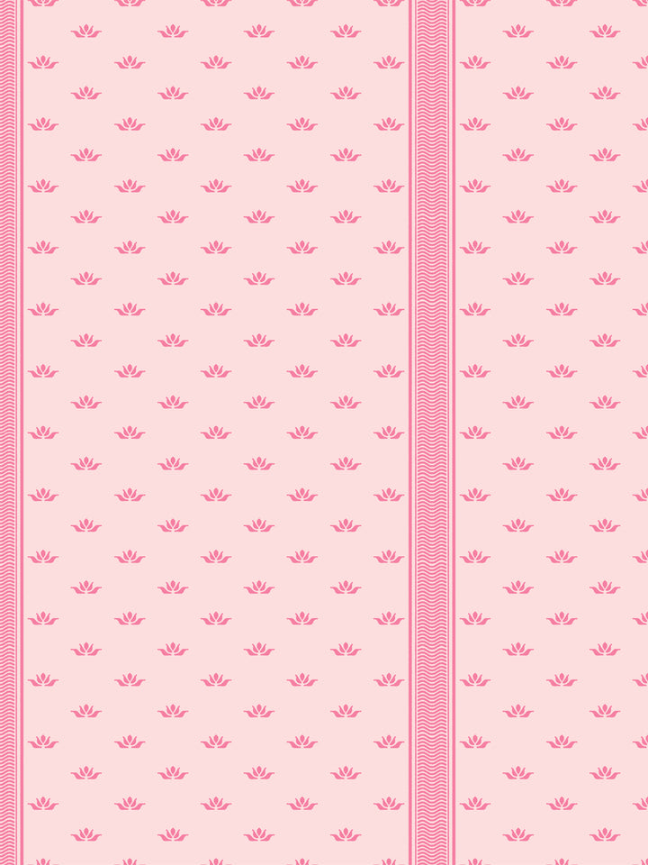 'Lotus Line' Wallpaper by Wallshoppe - Petal Punch
