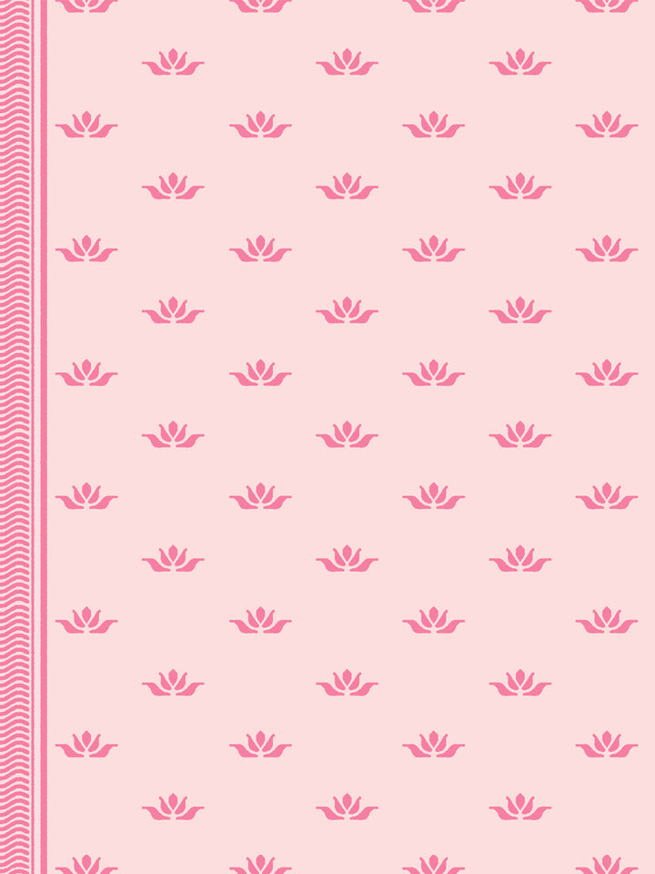 'Lotus Line' Wallpaper by Wallshoppe - Petal Punch