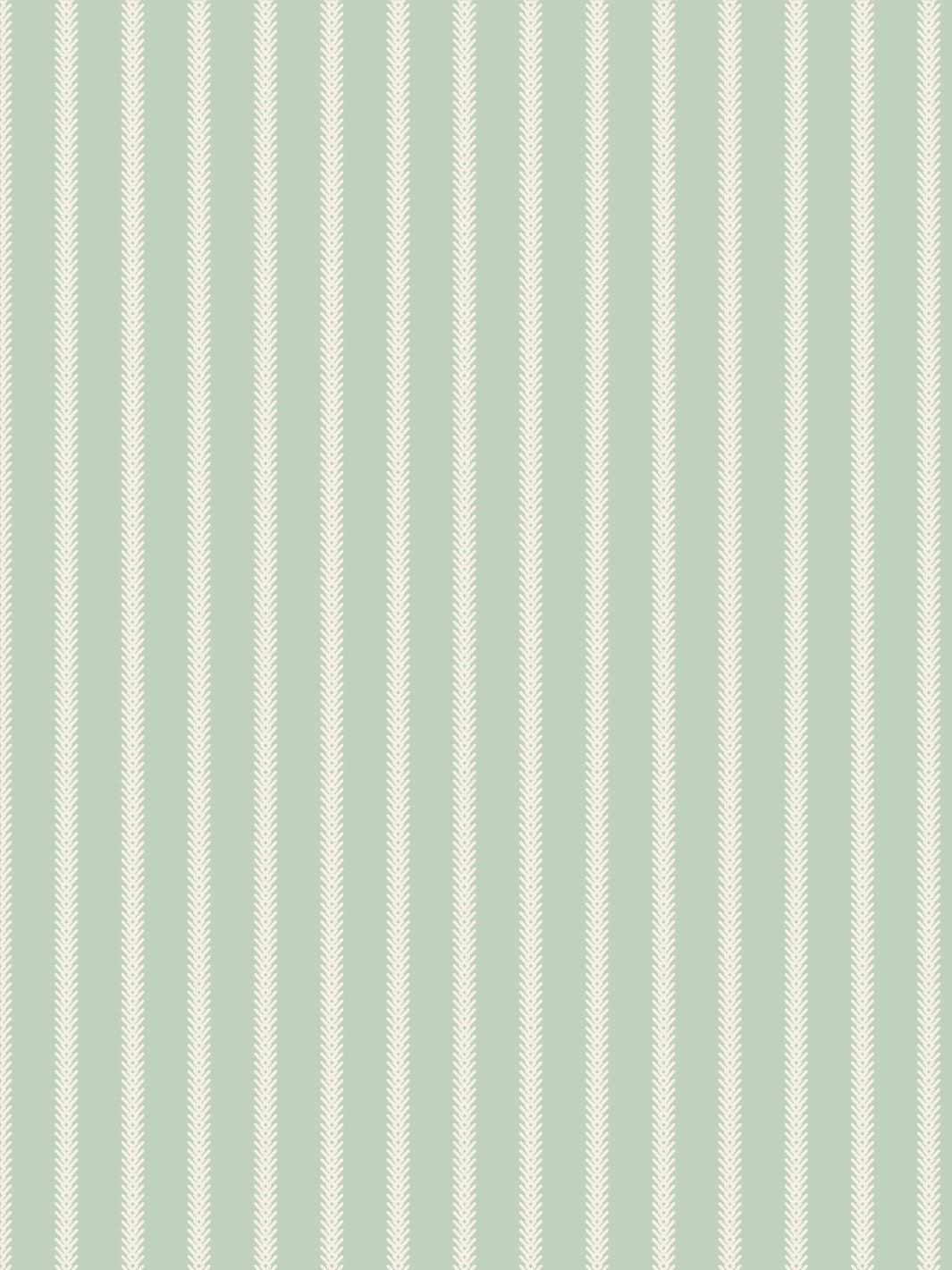 'Love Vine' Wallpaper by Flint Wood & Hicks - Cream on Minty Green