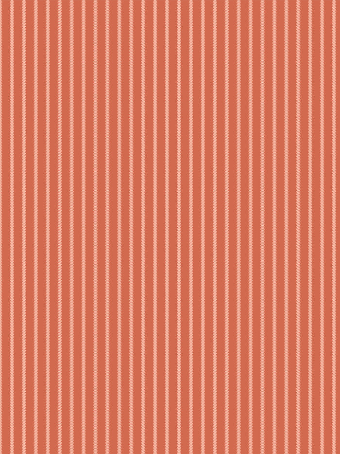 'Love Vine' Wallpaper by Flint Wood & Hicks - Dark Coral