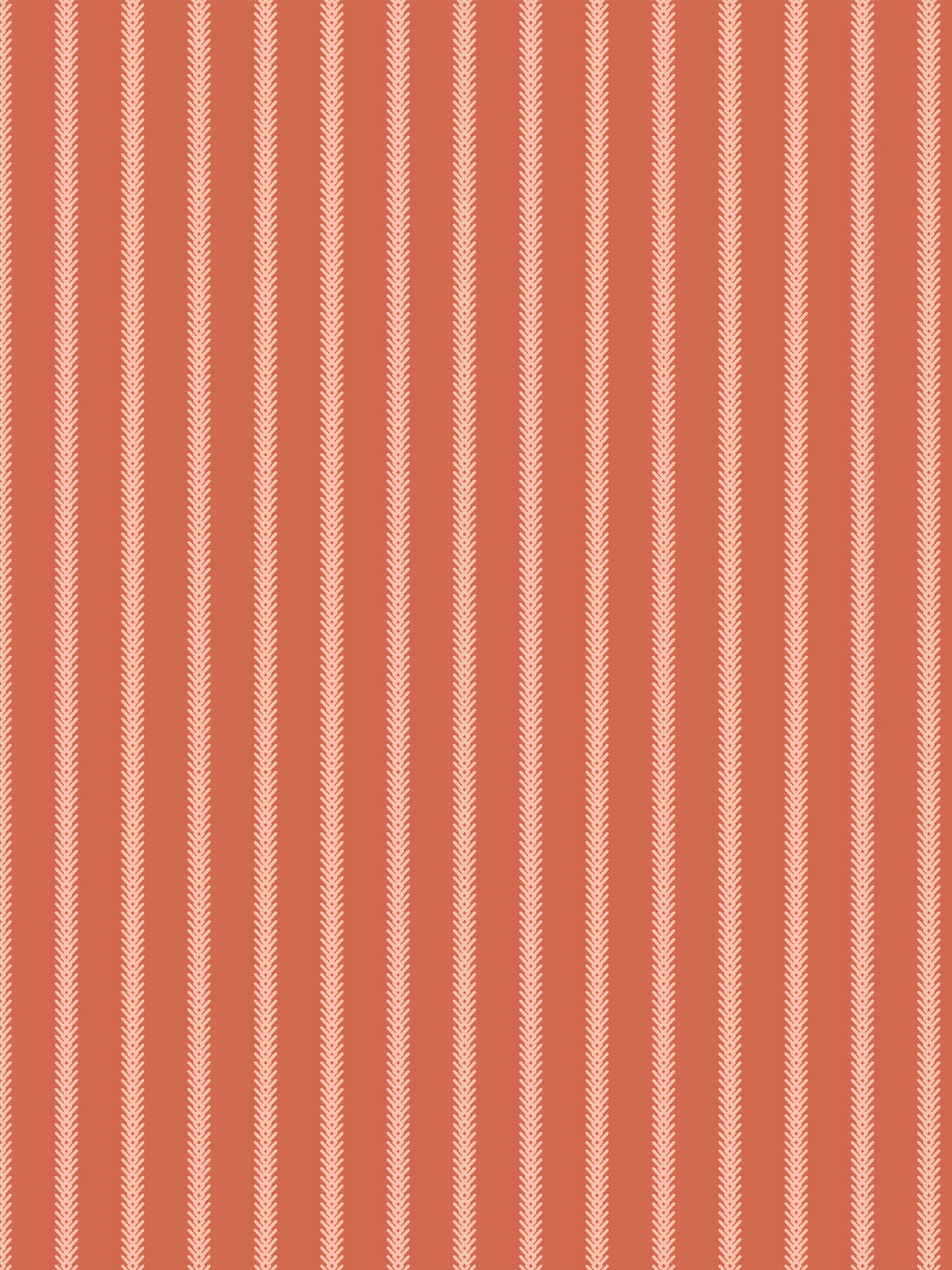 'Love Vine' Wallpaper by Flint Wood & Hicks - Dark Coral