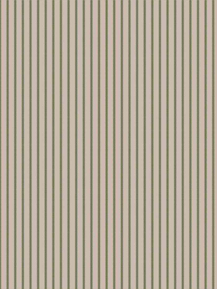 'Love Vine' Wallpaper by Flint Wood & Hicks - Dark Olive on Tan
