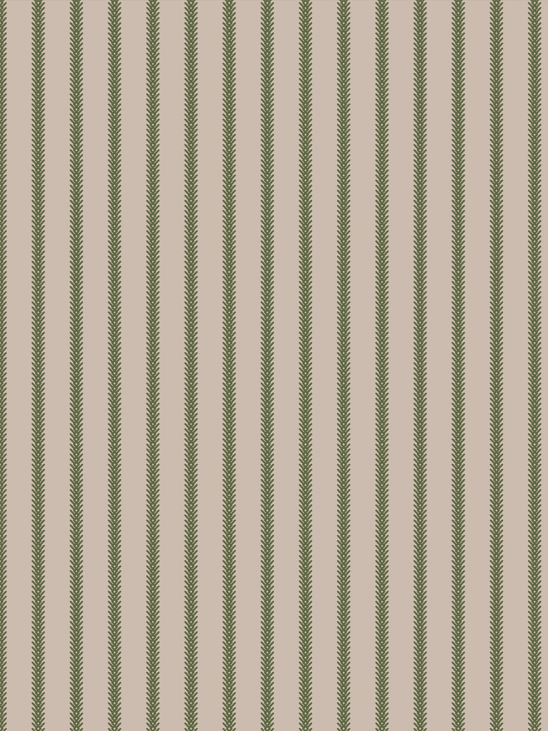 'Love Vine' Wallpaper by Flint Wood & Hicks - Dark Olive on Tan