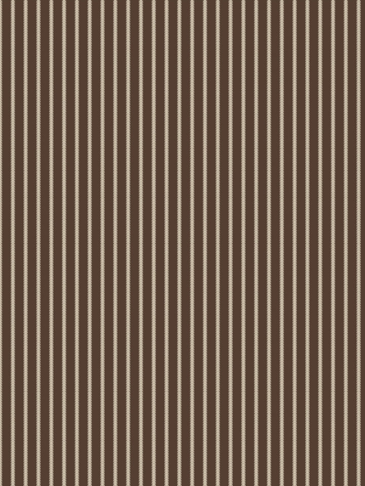 'Love Vine' Wallpaper by Flint Wood & Hicks - Dark Sand on Mahogany Brown