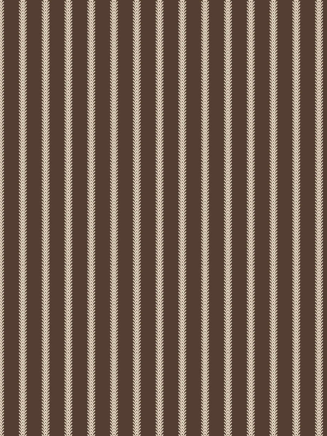 'Love Vine' Wallpaper by Flint Wood & Hicks - Dark Sand on Mahogany Brown