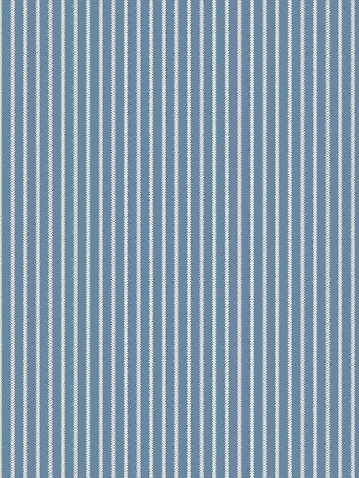 'Love Vine' Wallpaper by Flint Wood & Hicks - Eggshell on Blue
