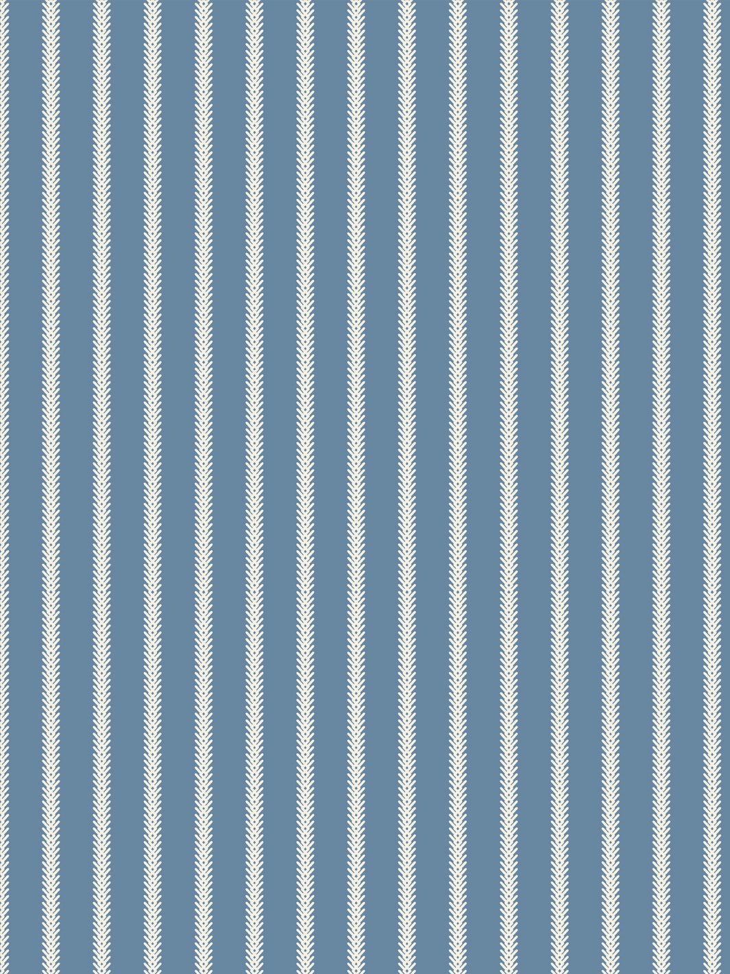 'Love Vine' Wallpaper by Flint Wood & Hicks - Eggshell on Blue