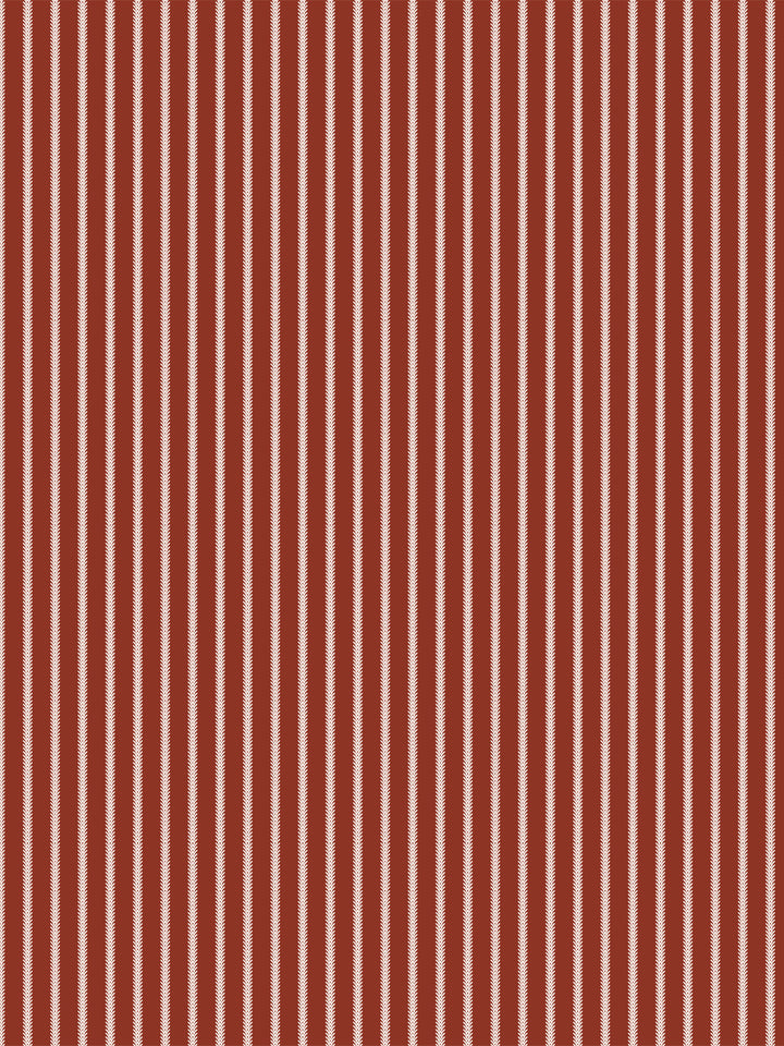 'Love Vine' Wallpaper by Flint Wood & Hicks - Ivory on Dark Red