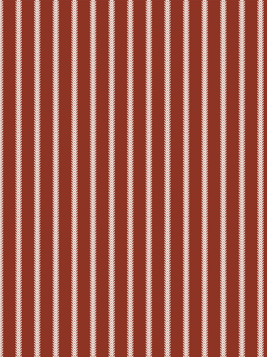 'Love Vine' Wallpaper by Flint Wood & Hicks - Ivory on Dark Red