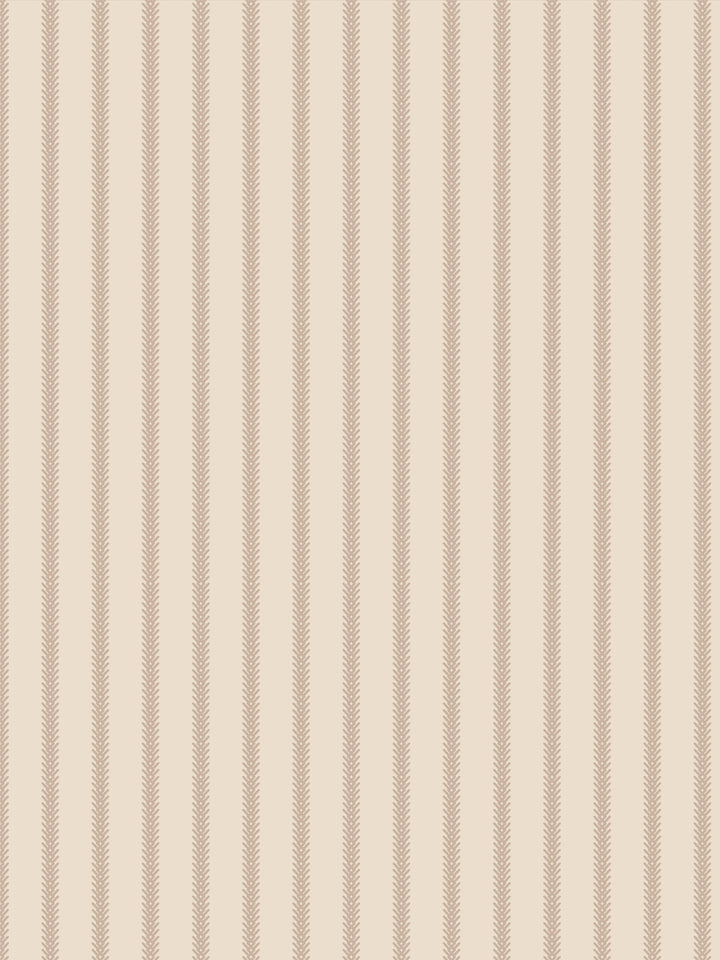 'Love Vine' Wallpaper by Flint Wood & Hicks - Light Brown on Khaki