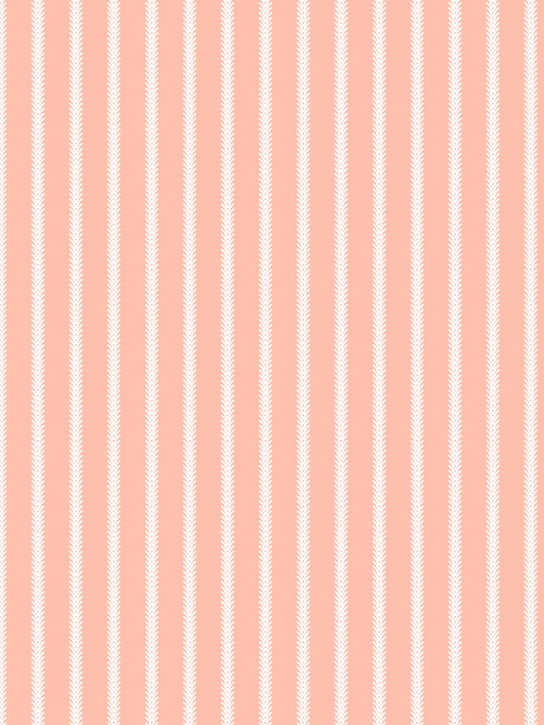 'Love Vine' Wallpaper by Flint Wood & Hicks - Light Coral on White