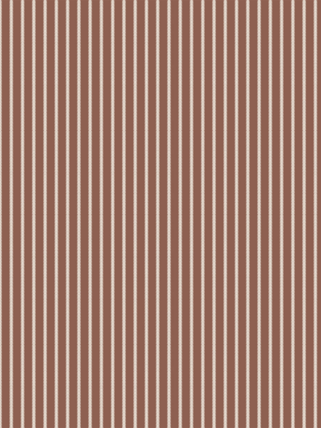 'Love Vine' Wallpaper by Flint Wood & Hicks - Light Eggshell on Red Brown