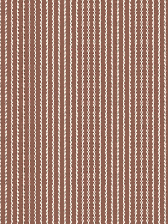 'Love Vine' Wallpaper by Flint Wood & Hicks - Light Eggshell on Red Brown