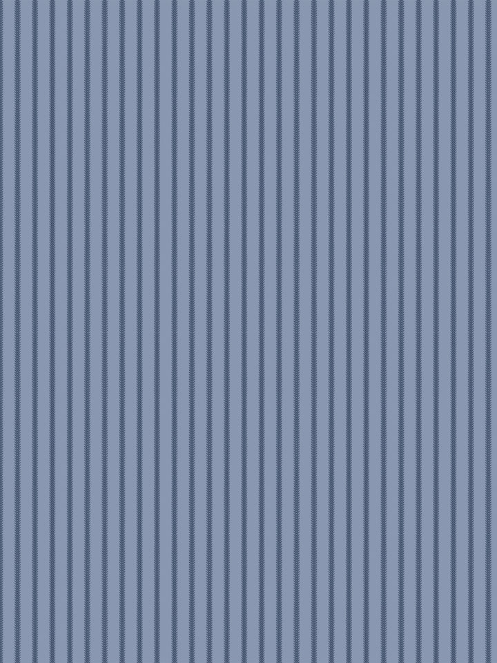 'Love Vine' Wallpaper by Flint Wood & Hicks - Navy on Slate Blue