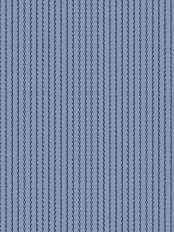 'Love Vine' Wallpaper by Flint Wood & Hicks - Navy on Slate Blue