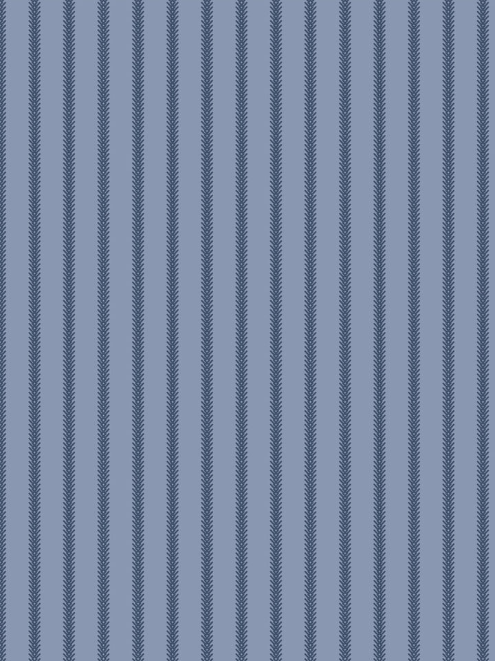 'Love Vine' Wallpaper by Flint Wood & Hicks - Navy on Slate Blue