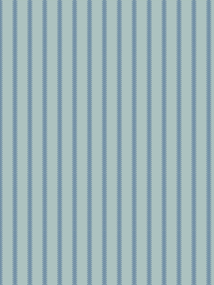'Love Vine' Wallpaper by Flint Wood & Hicks - Sea Blue