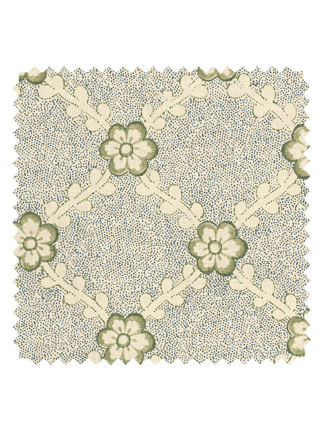 'Lucia' Tea Stained Linen Fabric by Nathan Turner - Dark Blue Green
