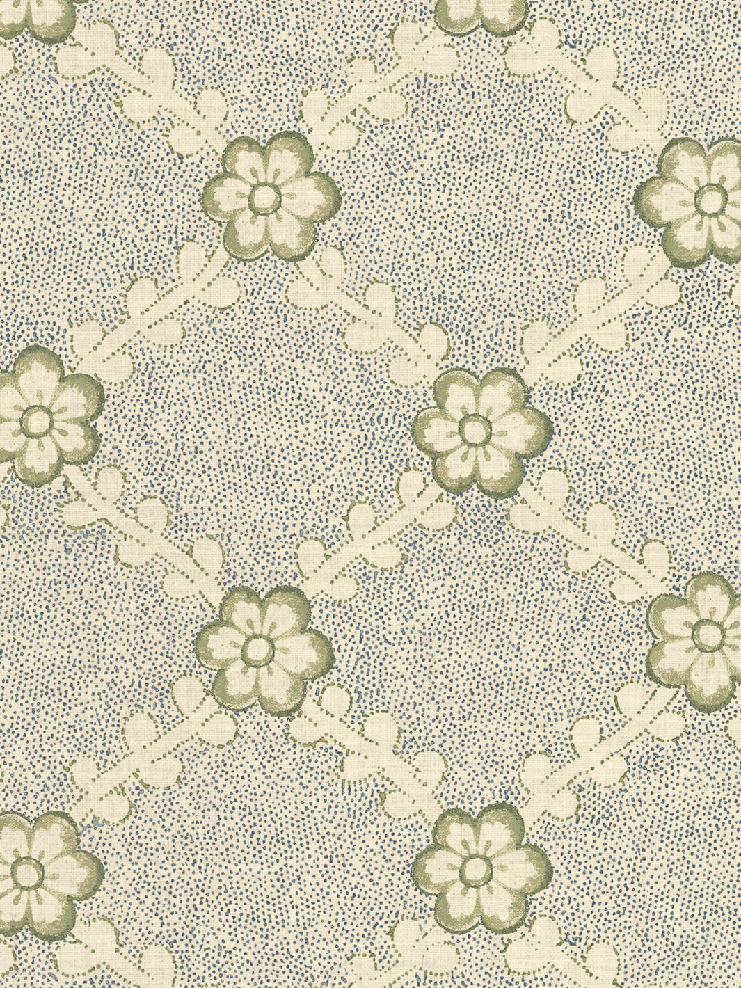 'Lucia' Tea Stained Linen Fabric by Nathan Turner - Dark Blue Green