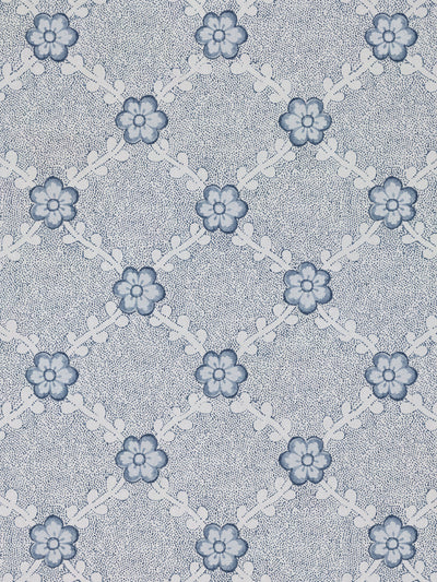 'Lucia' Linen Fabric by Nathan Turner - Dark Blue