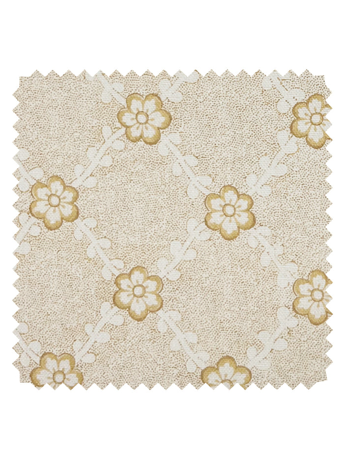 Lucia' Linen Fabric by Nathan Turner - Gold