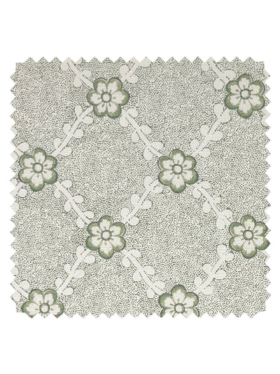 'Lucia' Linen Fabric by Nathan Turner - Green