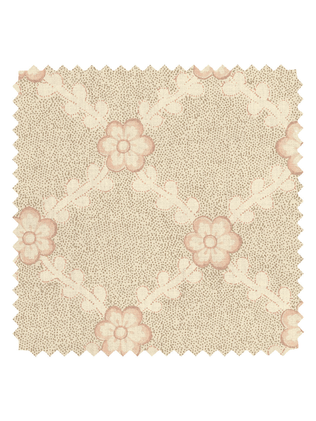 'Lucia' Linen Fabric by Nathan Turner - Neutral Pink