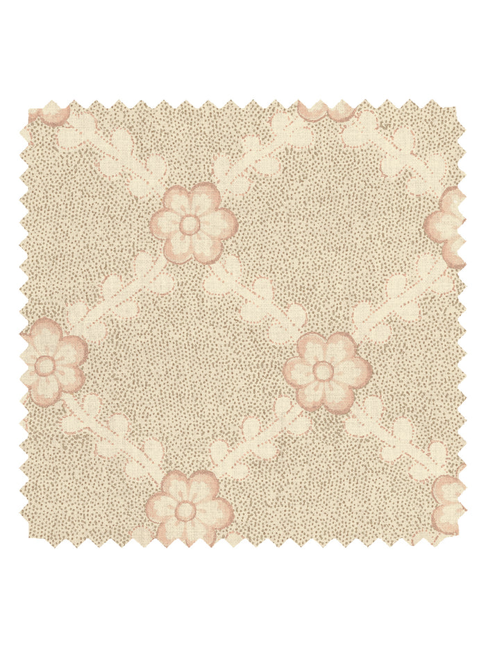 'Lucia' Linen Fabric by Nathan Turner - Neutral Pink