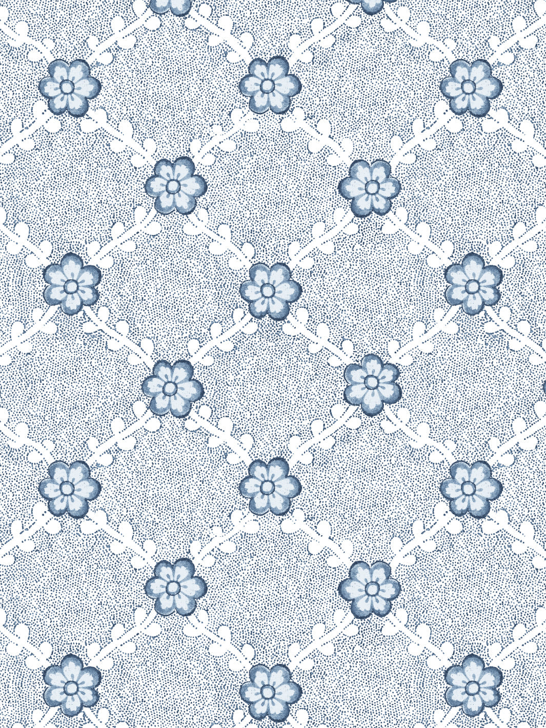 'Lucia' Wallpaper by Nathan Turner - Dark Blue