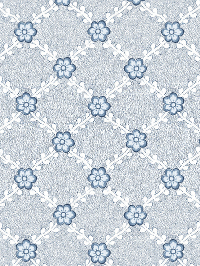 'Lucia' Wallpaper by Nathan Turner - Dark Blue